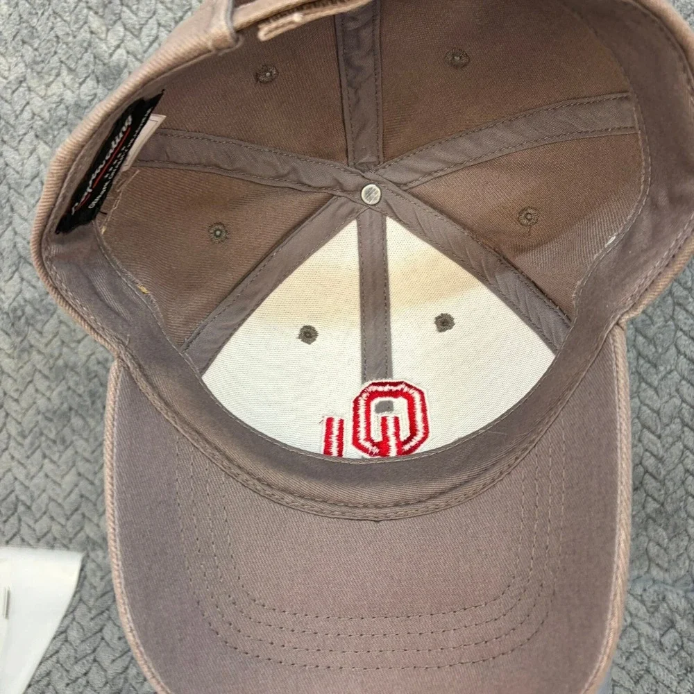 Oklahoma Sooners OU Hat Captivating Headwear Brown Adjustable Strapback Cap